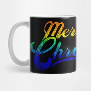 Merry Christmas Rainbow Premium Design Mug